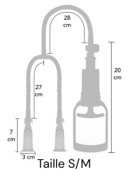 aspire pour augmenter la taille et sensibilisé les petits tétons taille S/M - sophie libertine