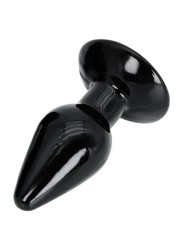 Plug anal en vynil noir pour grosse dilatation anale - sextoy en vente à Vannes