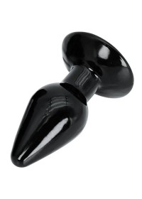 Plug anal en vynil noir pour grosse dilatation anale - sextoy en vente à Vannes