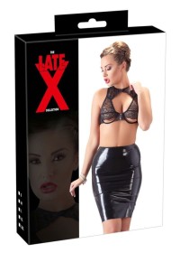 Jupe sexy en latex noir en vente au magasin Sophie Libertine Vannes