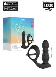 Plug anal en silicone avec stimulateur qui fait va-et-vient - Sophie Libertine Vannes