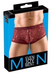 Shorty masculin en dentelle florale transparente - Coupe ajustée mettant en valeur les formes masculines