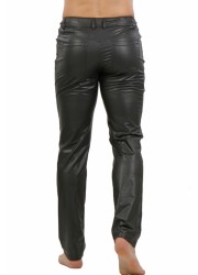 Pantalon wetlook noir moulant pour homme effet mat sexy - Sophie Libertine