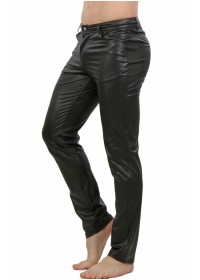 Pantalon en wetlook noir - Sophie Libertine Vannes