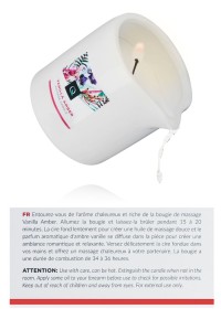 Huile de massage chaude sous forme de bougie pour masser sa/son partenaire Sophie Libertine Vannes