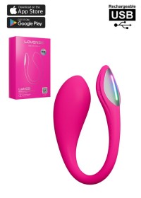 Lush mini de la marque lovense vibarn connecté et rechargeable avec un diamètre de 31 mm et un corps en silicone doux