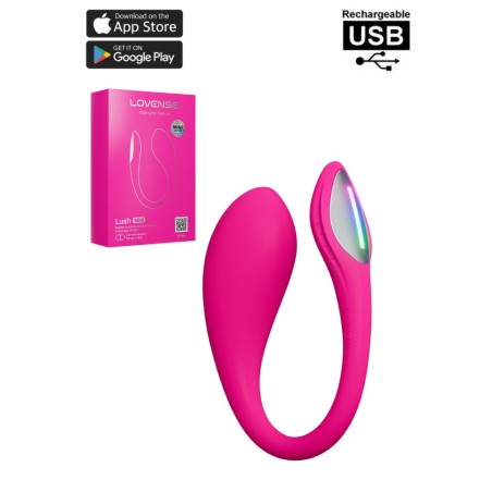 Lush mini de la marque lovense vibarn connecté et rechargeable avec un diamètre de 31 mm et un corps en silicone doux