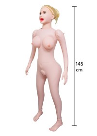 Laissez vous séduire par Lola et ses 145cm de plaisir - Poupée gonflable pour homme
