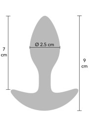 Plug anal de 2.5 cm sur 9 cm avec poids interne de 90gr - Sophie Libertine Vannes