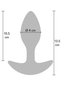 Plug anal en silicone dimension 4 cm - avec poids de 360 grammes - Sophie Libertine Vannes