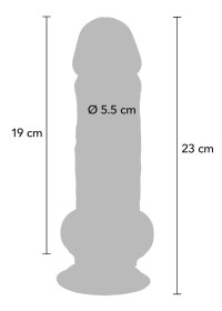 Gode ventouse pour sexe anal ou vaginal avec large diamètre de 5.5 pour une bonne dilation - Sophie Libertine Vannes
