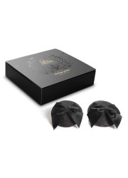 Nippies décoration pour seins - forme ronde avec un nœud en ruban de satin - Sophie Libertine Vannes