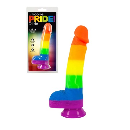 Gode ventouse simple au couleur de la Pride - Sophie Libertine Vannes