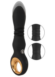 Vibromasseur va-et-vient avec anneau de maintien a la base pour une meilleure prise en main