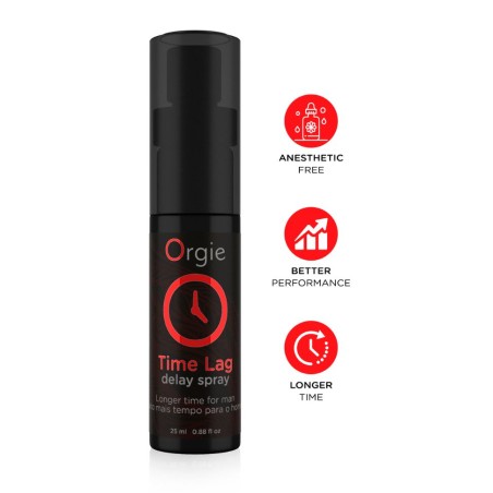 Spray retardant masculin ORGIE Time Lag pour aider à maitriser et retarder son éjaculation