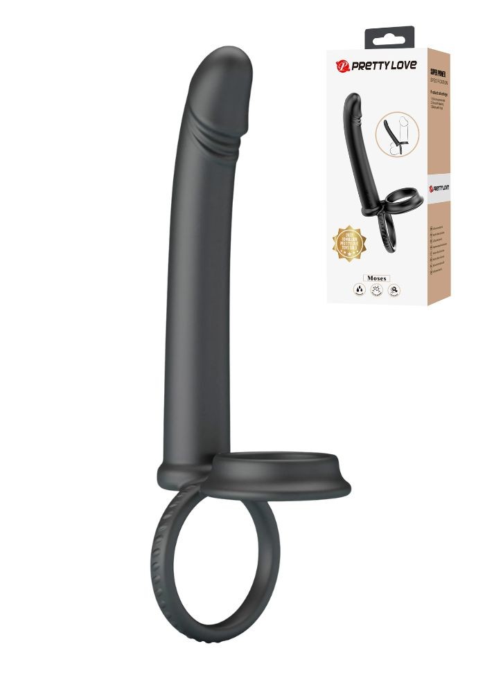 Gode pour double pénétration avec anneaux de maintien - Sophie Libertine Vannes