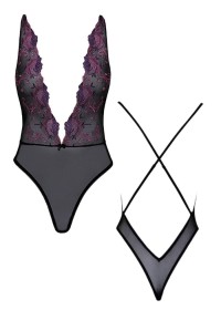 Body sexy chic en tulle transparent noir - Sophie Libertine Vannes Love Store dans le Morbihan