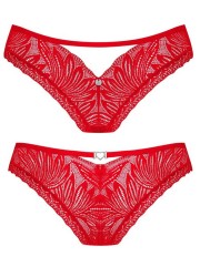 Tanga coquin pour femme en dentelle rouge - Taille XS/S - M/L - XL/XXL