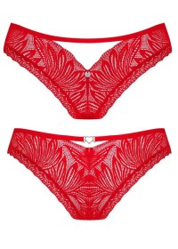 Tanga coquin pour femme en dentelle rouge - Taille XS/S - M/L - XL/XXL