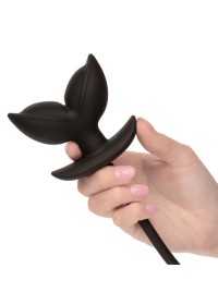 Sextoy pour jeu anal - jouet gonflable en silicone noir pour une dilatation progressive de l'anus