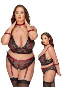 Lingerie sexy pour femme en grande taille noire - Sophie Libertine Vannes