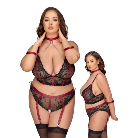 Lingerie sexy pour femme en grande taille noire - Sophie Libertine Vannes