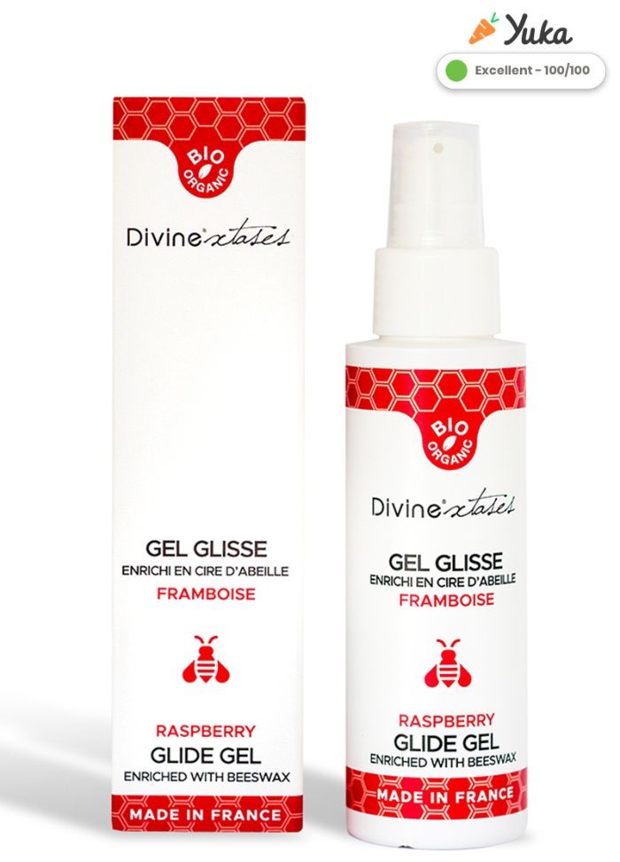 Gel lubrifiant glisse extrême bio et naturel arôme framboise