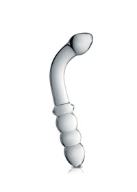 Gode en verre Glass Dildo Clear Curve transparent