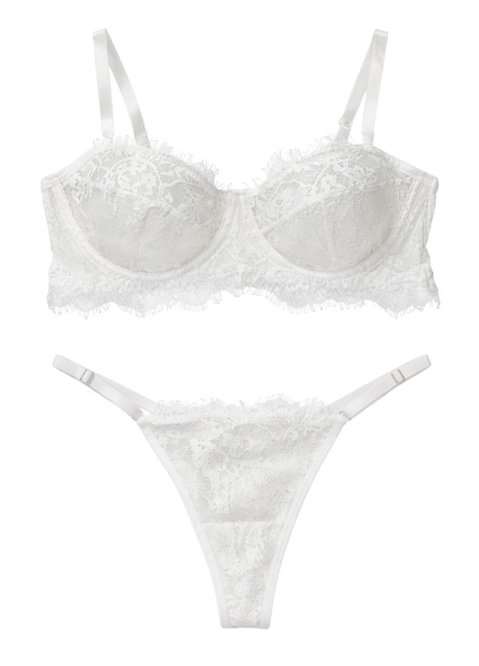 Lingerie blanche pour femme en grande taille - Sophie Libertine Vannes