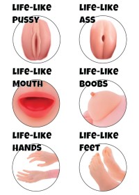 Poupée gonflable sexy avec visage, mains et pieds réaliste - Sophie Libertine Vannes