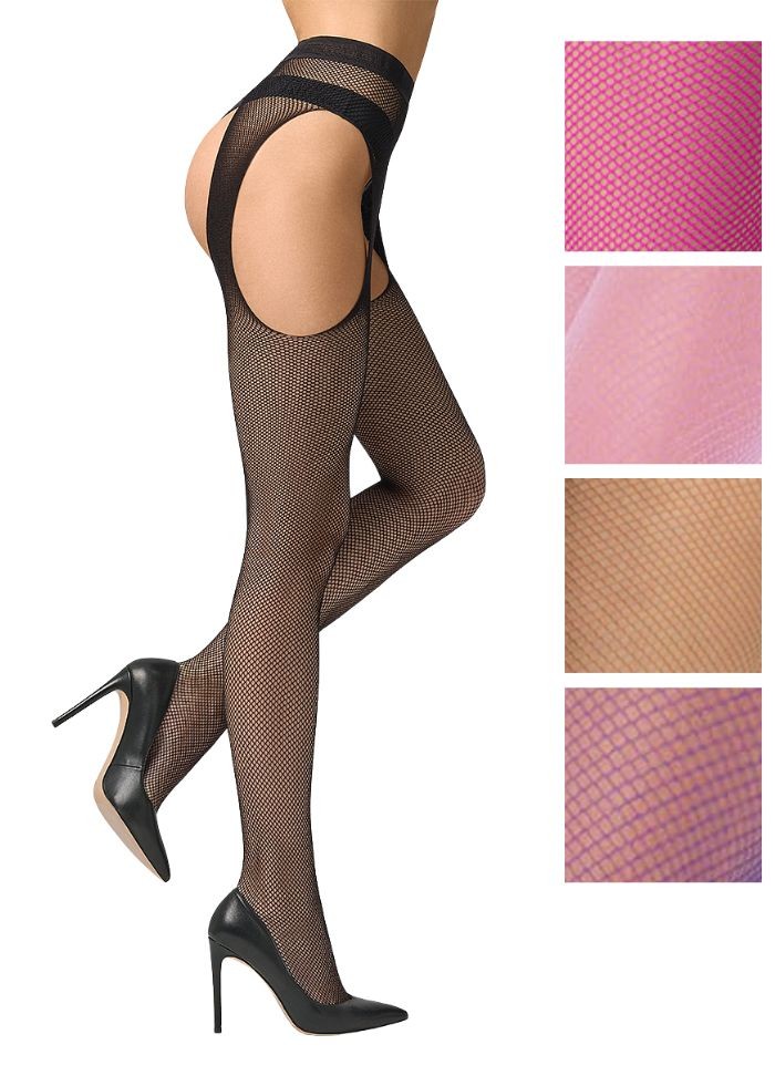 Collant resille ouvert collent en maille ouvert entre les jambes Sophie Libertine Vannes