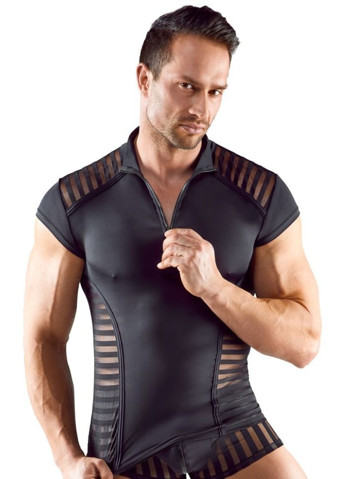 T-shirt homme noir en...