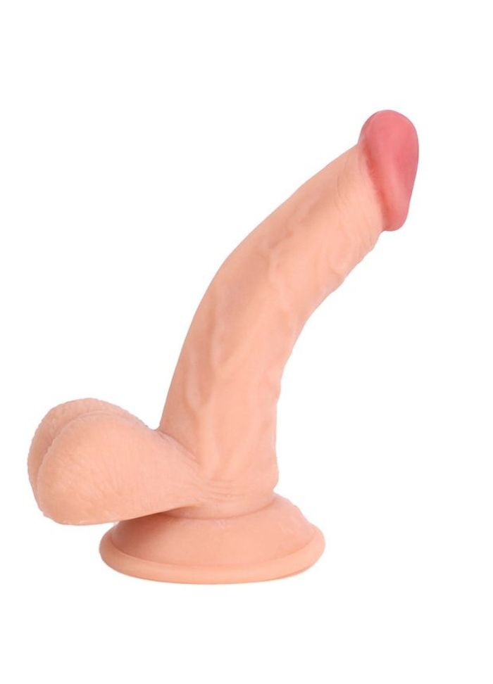 Gode ventouse incurvé COX Flesh 015 - chair - L16cm
